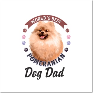 Pomeranian, World's Best Dog Dad Posters and Art